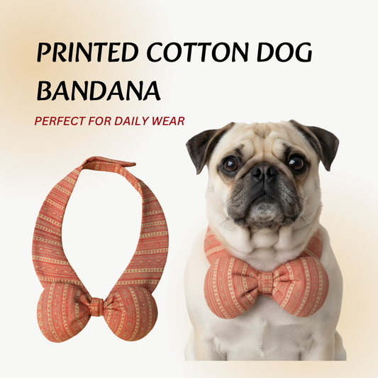 Tail N Tints Pink Cotton Dog Bandana