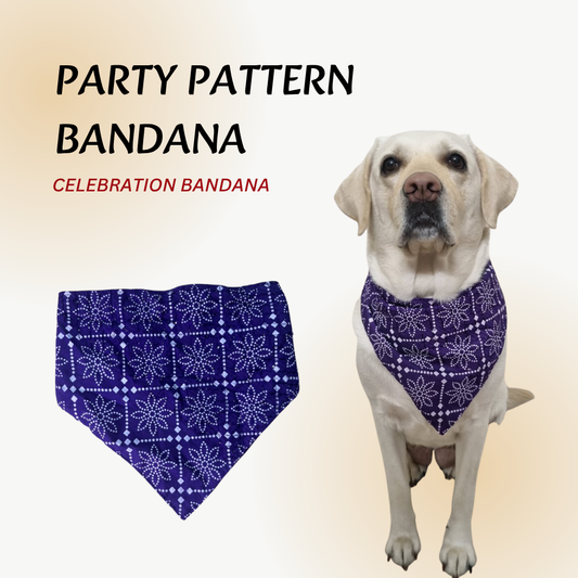 Tail N Tints Party Wear Bandana for Dogs
